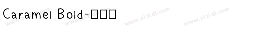 Caramel Bold字体转换
